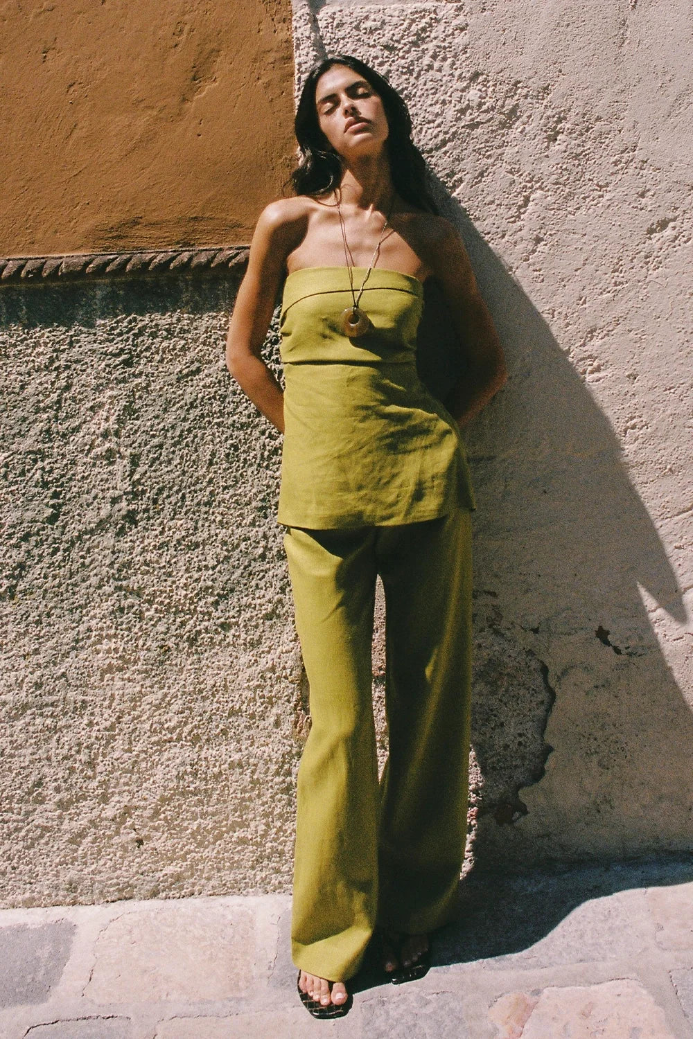 Caen Top Olive - Final Sale