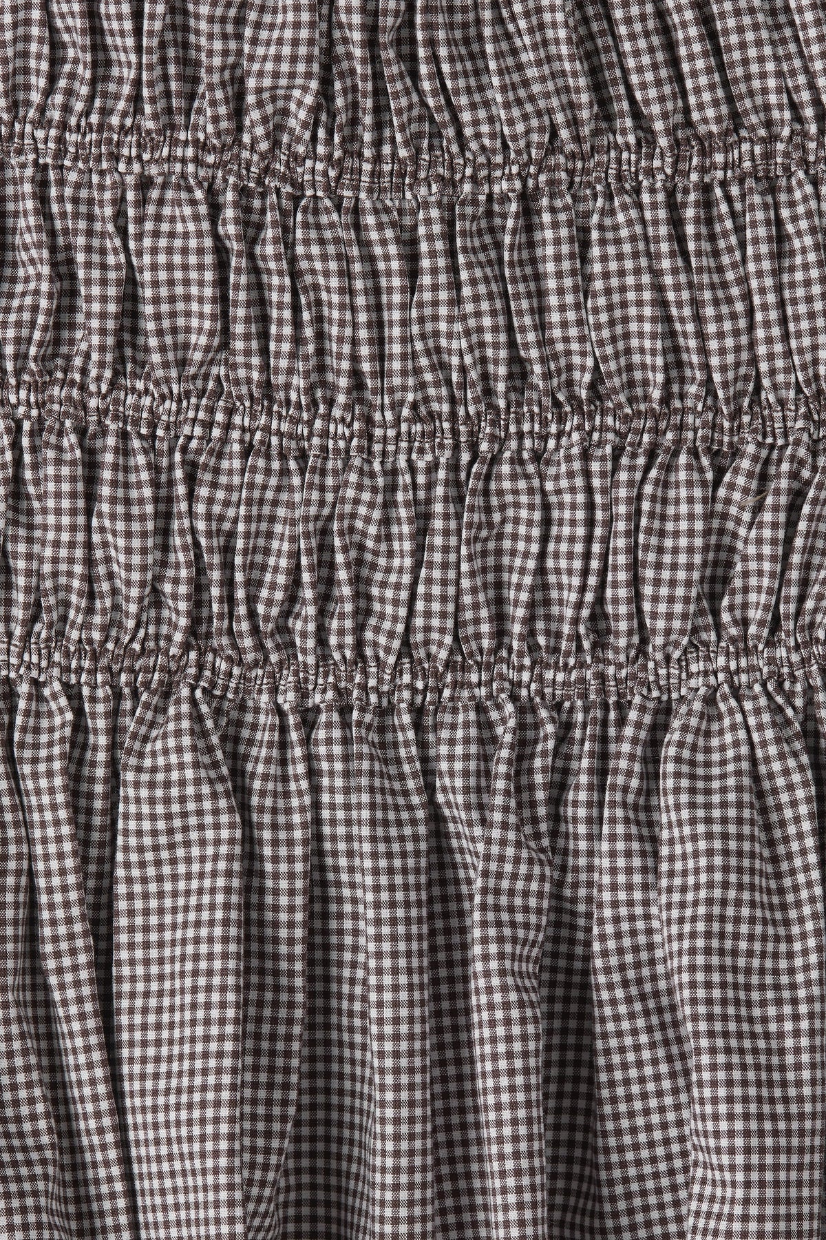 Janne Mini Dress Hanne Gingham Espresso - Final Sale
