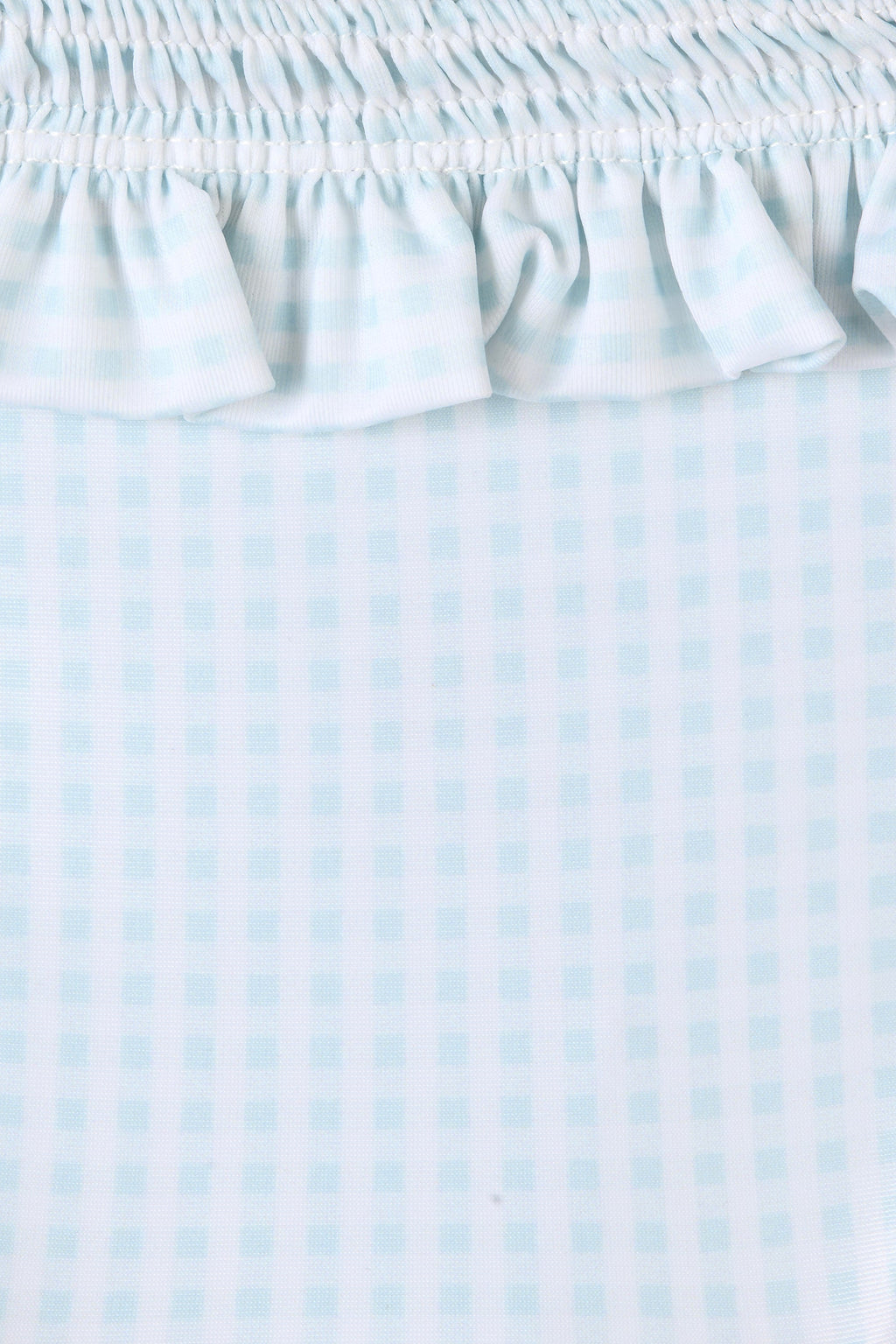 Moana Bikini Top Gingham Sky Blue
