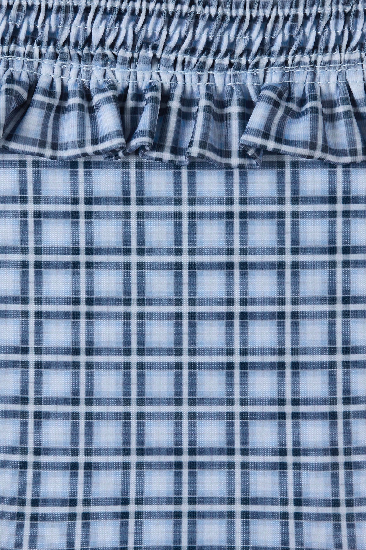 Moana Bikini Top Vintage Blue Check