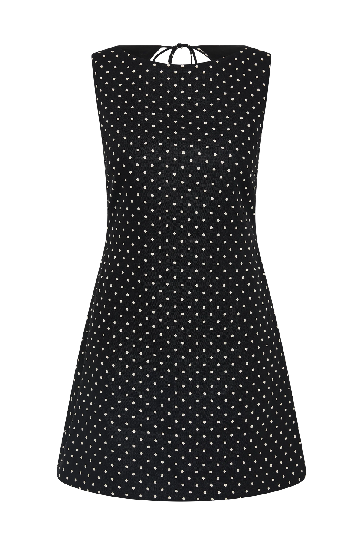 Jacie Mini Dress Lola Polka Dot Black Cream