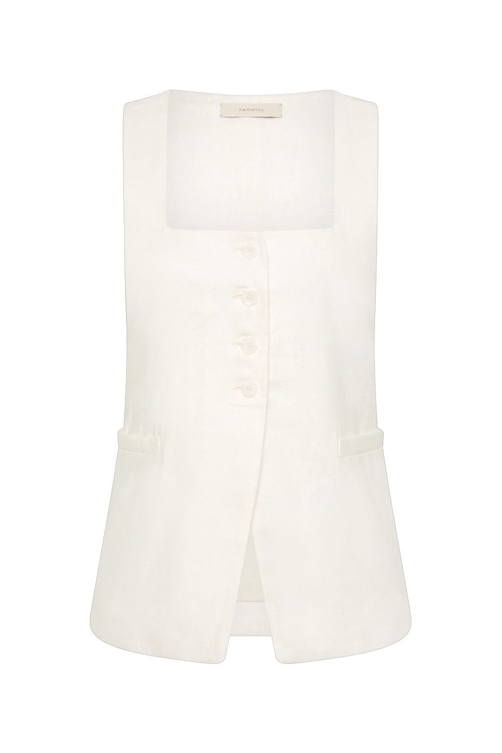 Jackie Vest White
