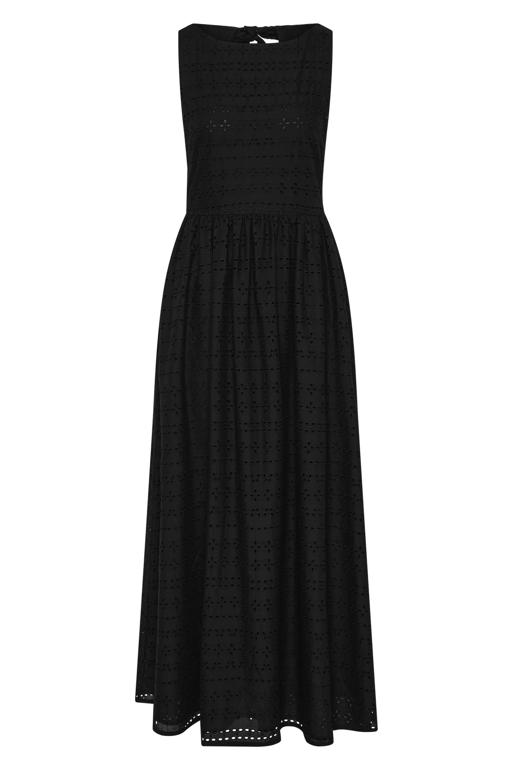 Tuva Midi Dress Agnes Broderie Anglaise Black - Final Sale