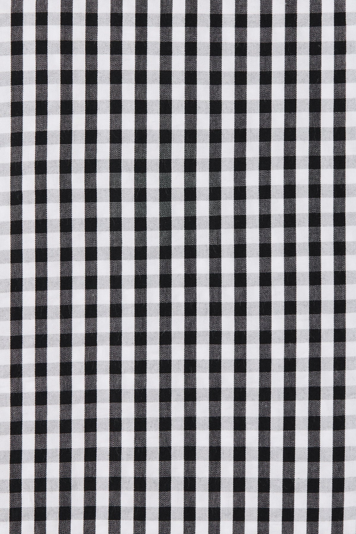 Lucia Midi Skirt Black Textured Gingham - Final Sale