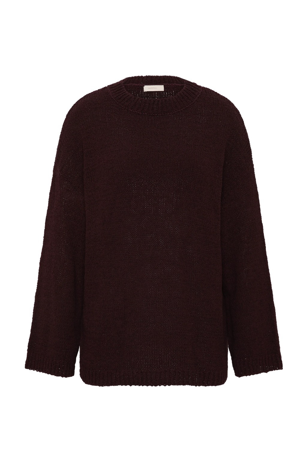 The Fisherman Knit Jumper Prune