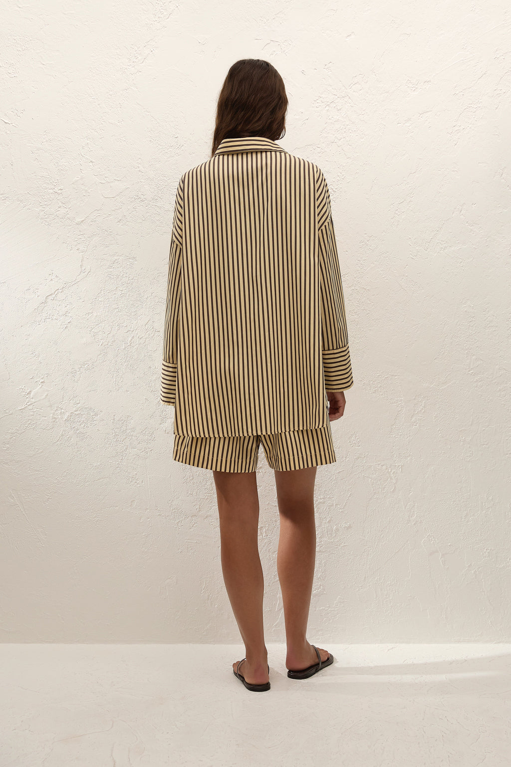 Clemente Shirt Carmen Stripe Sand Cedar