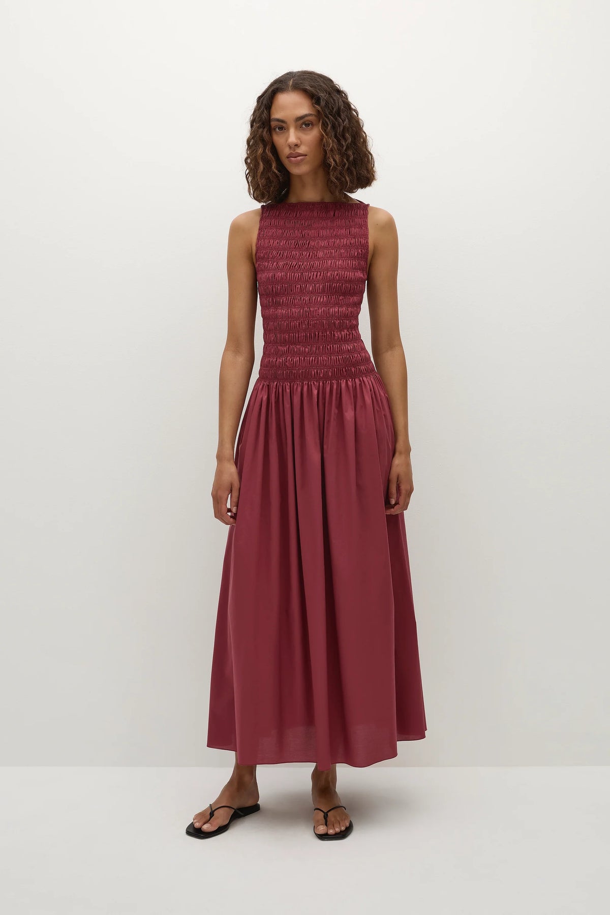 Margot Midi Dress Rhubarb - Final Sale