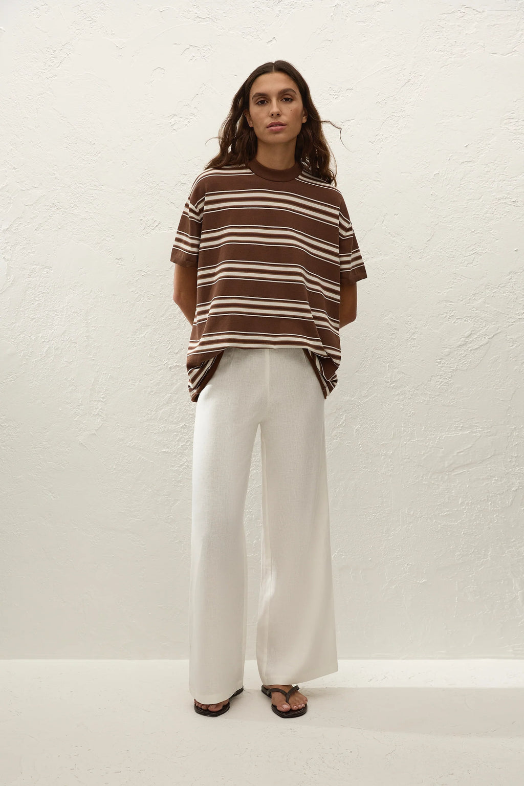 Le Paz Top Ombre Stripe Macro Carob - Final Sale