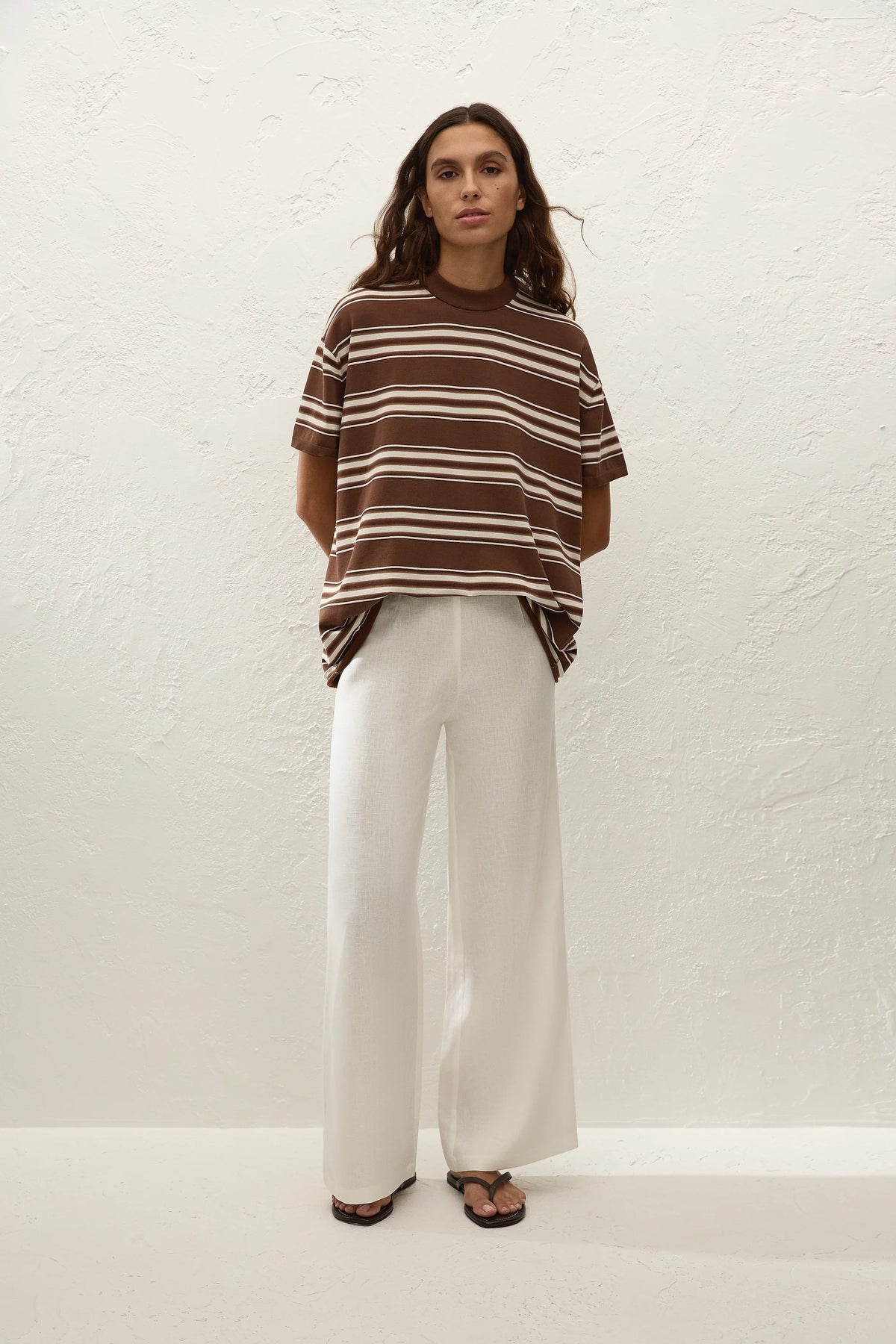 Le Paz Top Ombre Stripe Macro Carob - Final Sale