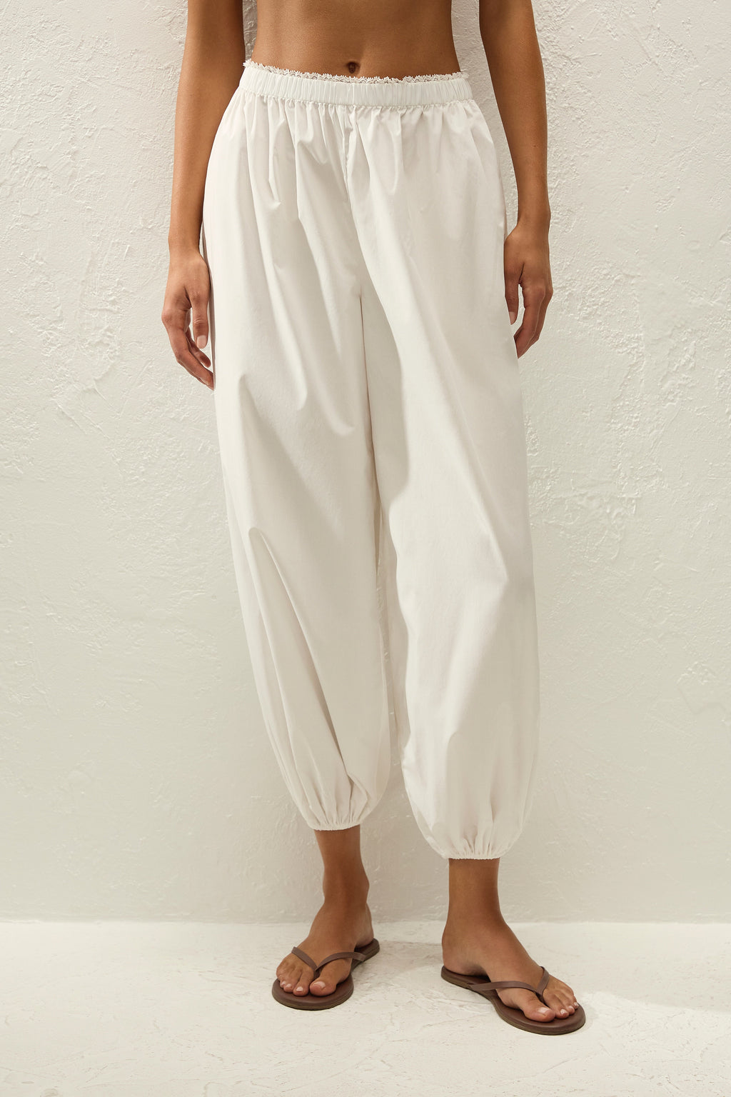 Maratea Pant Ixora Lace White