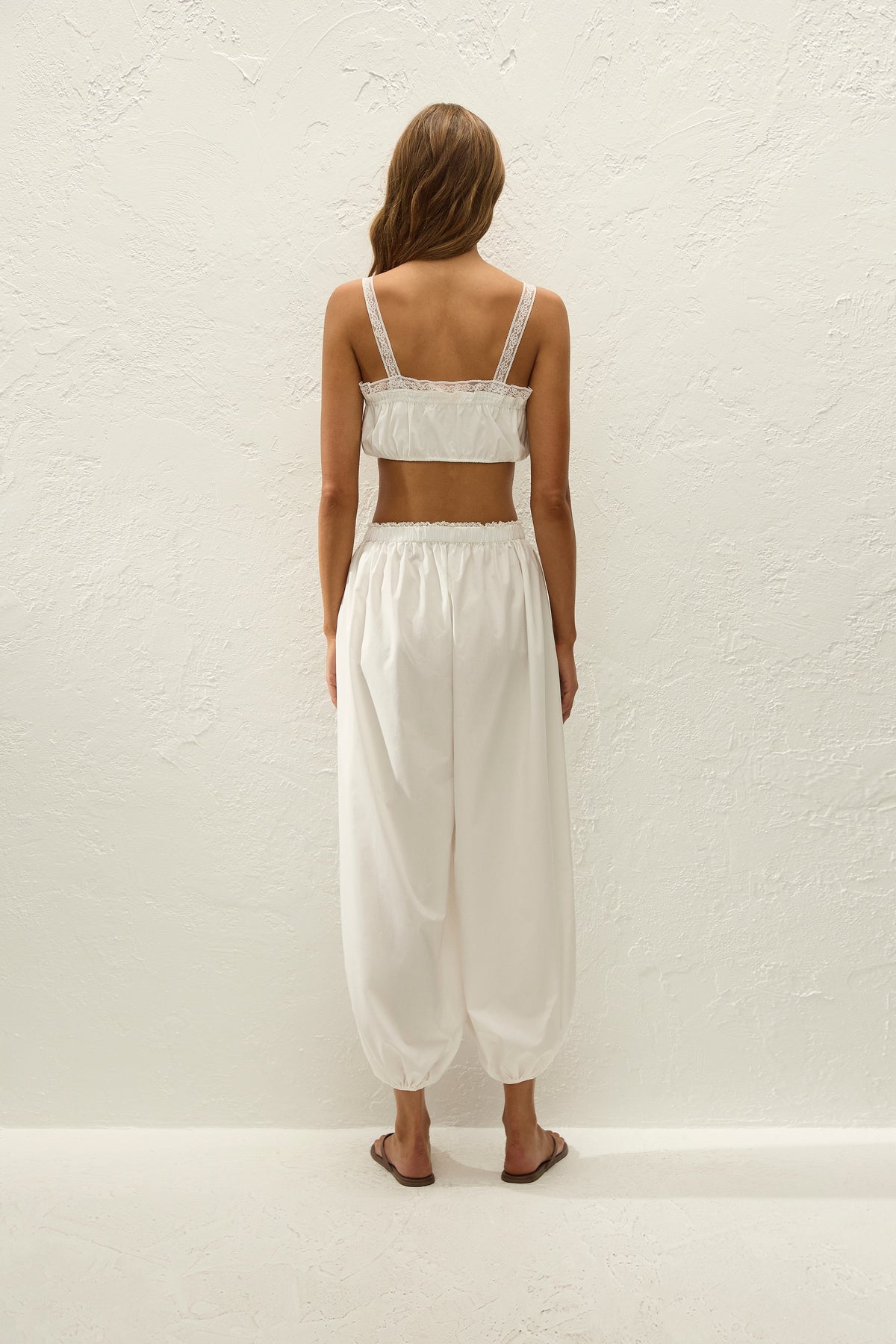 Maratea Pant Ixora Lace White