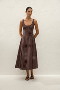 Esme Midi Dress Martinha Polka Dot