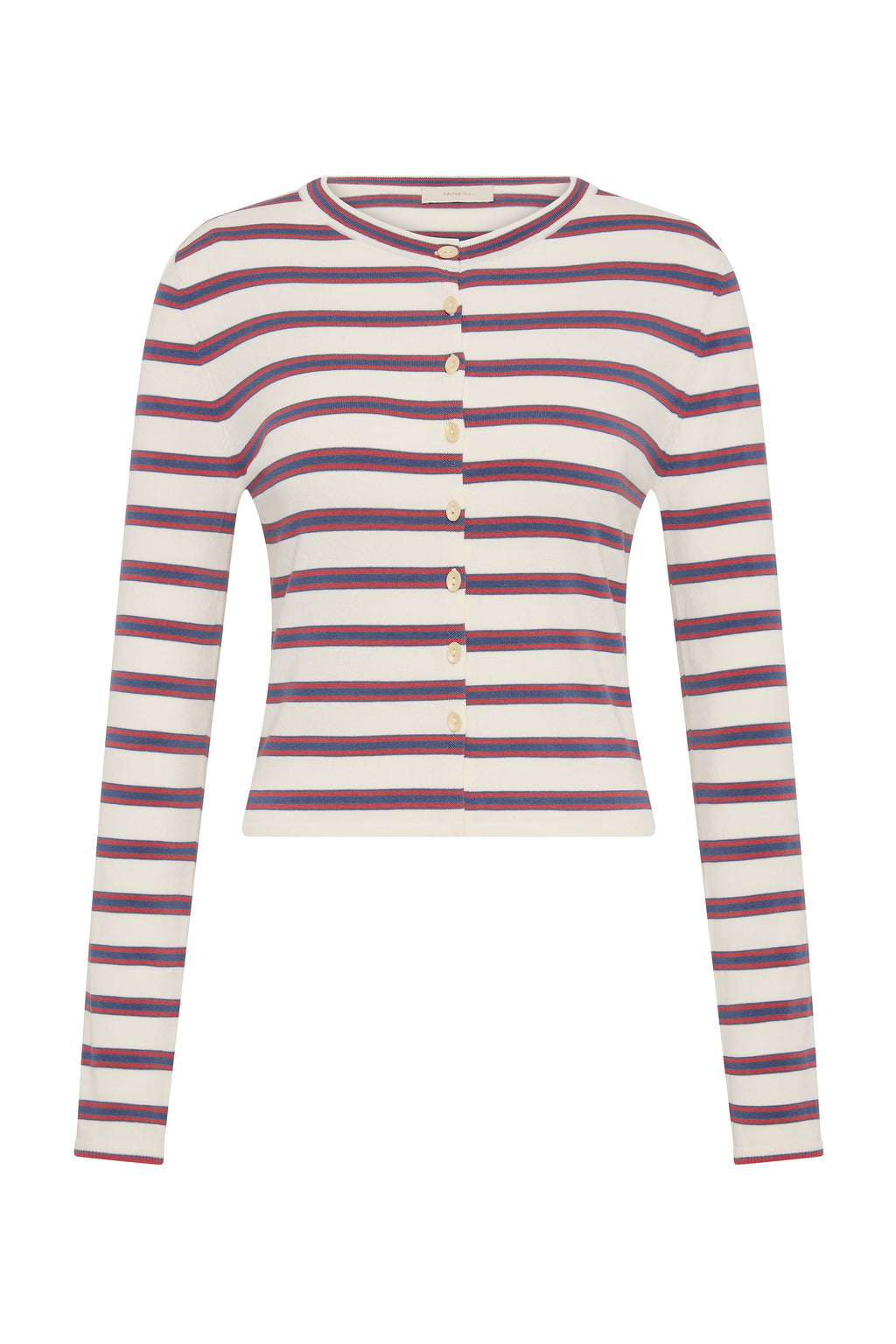 Cinta Cardigan Vintage Breton Stripe Micro