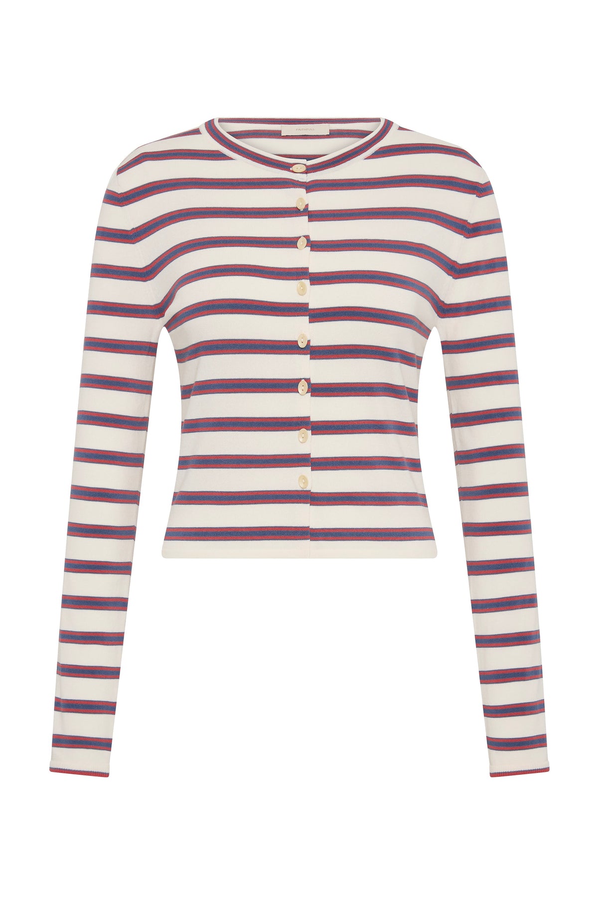 Cinta Cardigan Vintage Breton Stripe Micro