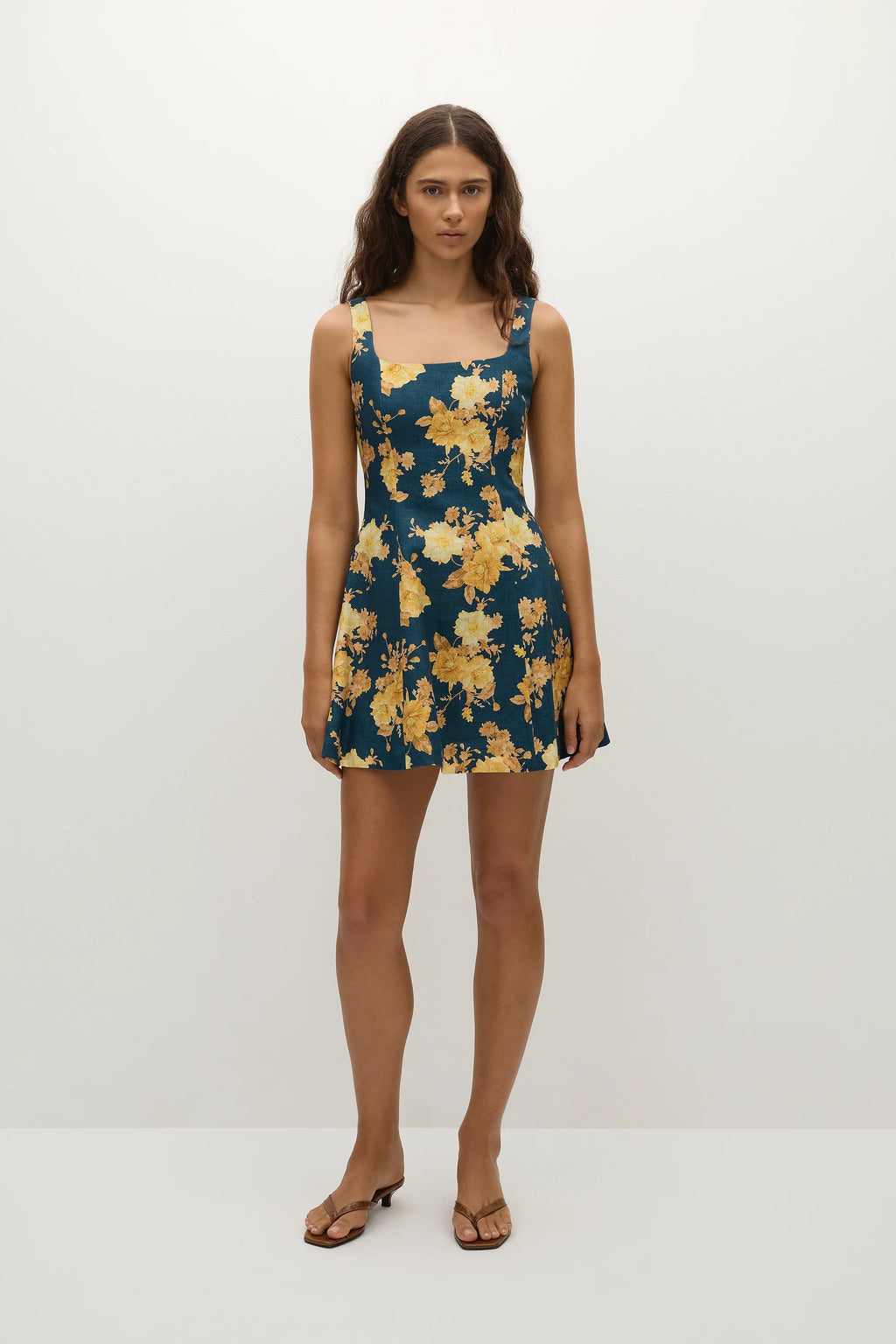 Felice Mini Dress Nora Floral Navy - Final Sale