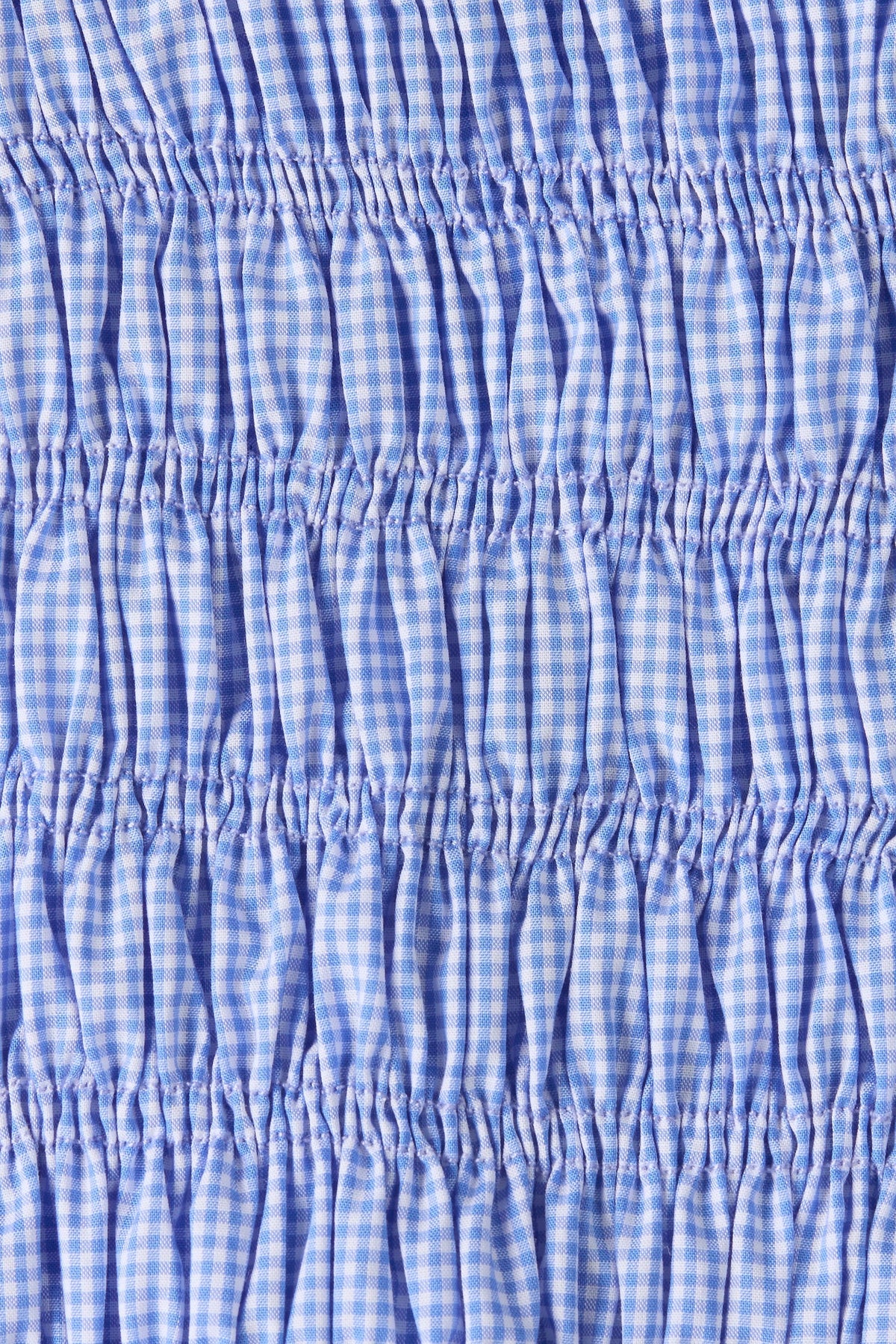 Eudora Top Micro Gingham Soft Blue - Final Sale