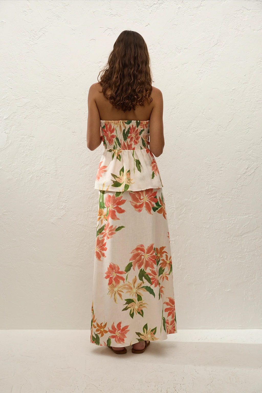 Eleanore Strapless Top Jardines Floral - Final Sale