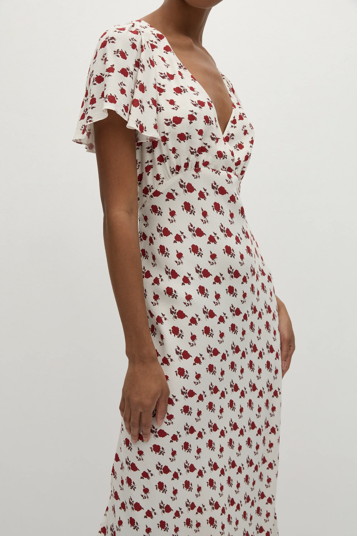 Boda Midi Dress Hazy Rose Deep Red - Final Sale