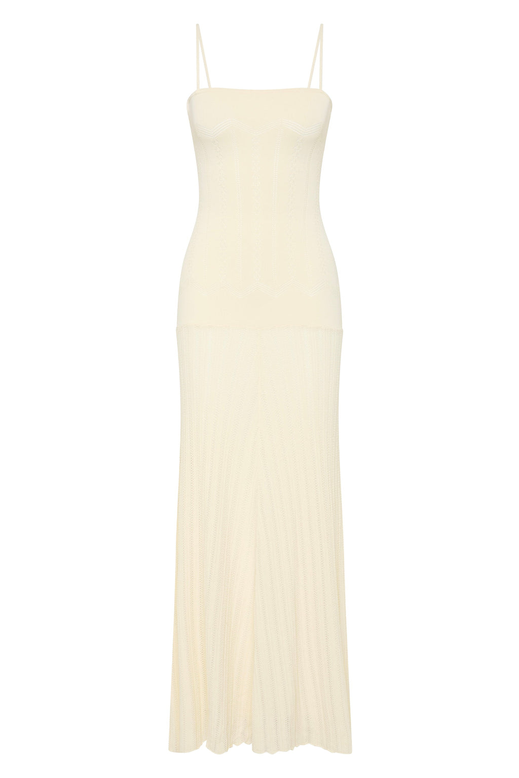Irene Maxi Dress Maja Pointelle Vintage White