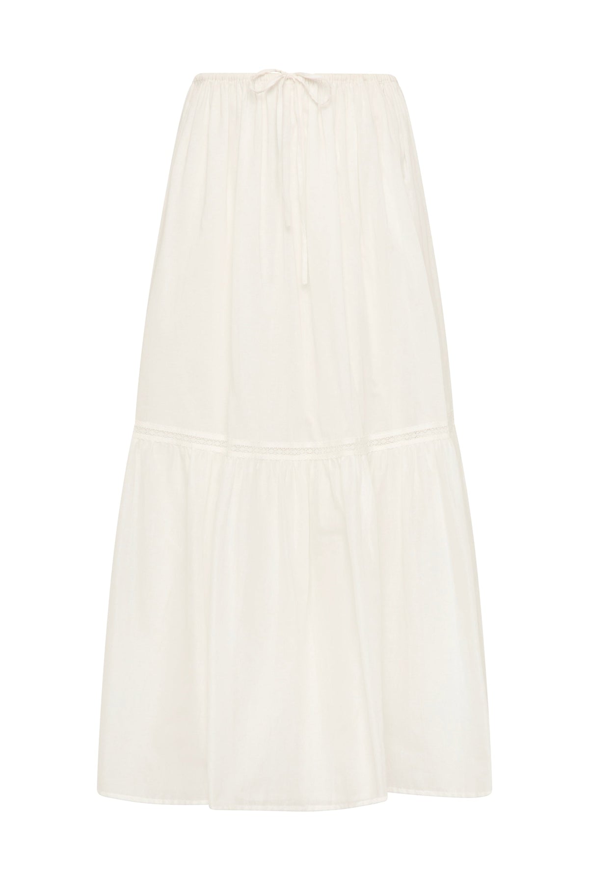 Venta Midi Skirt White - Final Sale