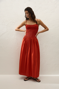 Araceli Maxi Dress Dusty Tomato - Final Sale