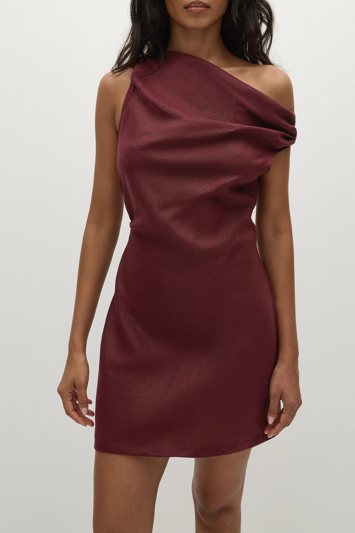 Suis Mini Dress Bordeaux - Final Sale