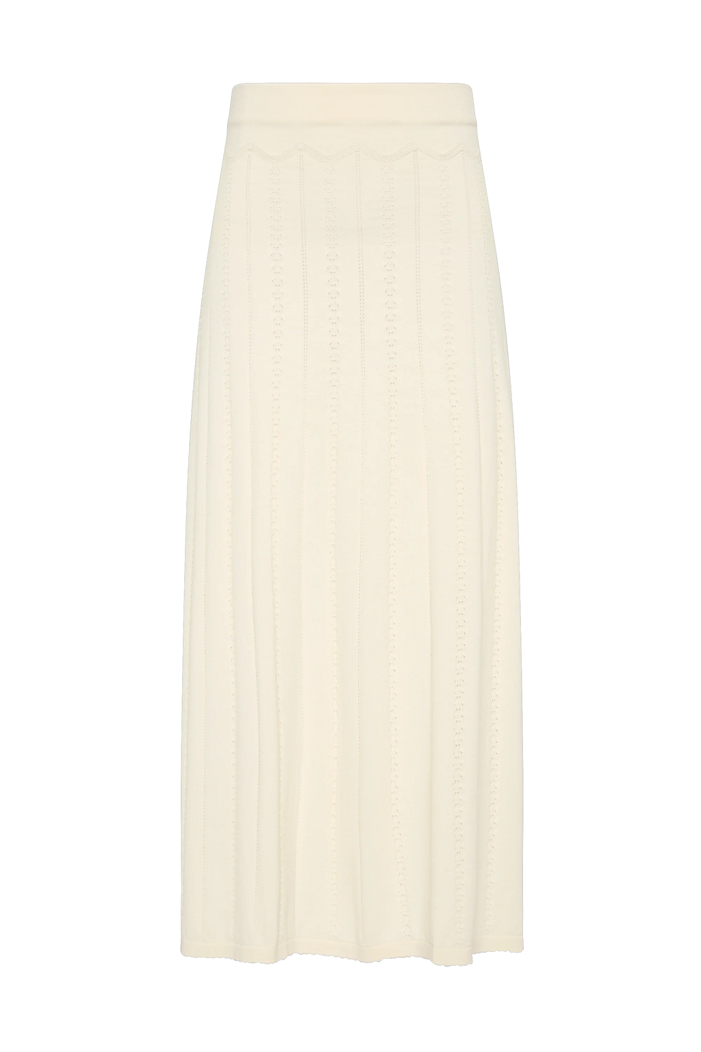 Mieralla Maxi Skirt Maja Pointelle Vintage White