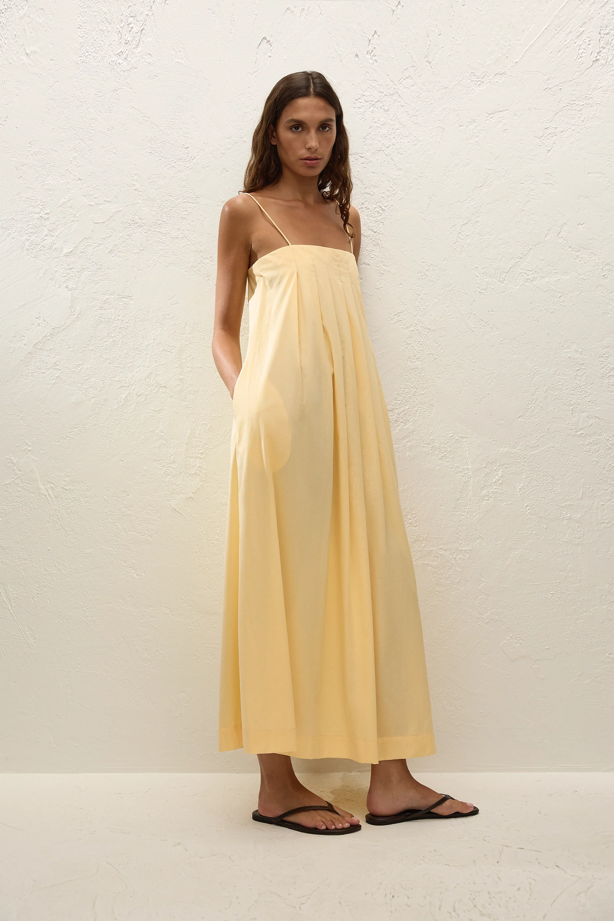 Lopez Midi Dress Banana - Final Sale