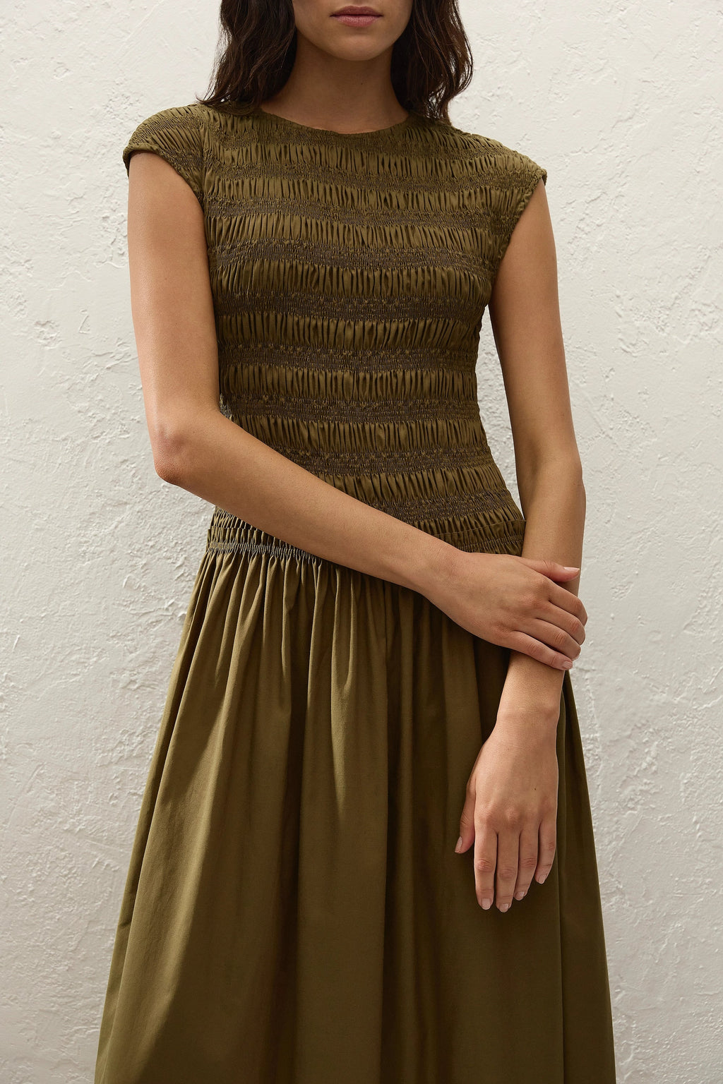 Ale Midi Dress Olive - Final Sale