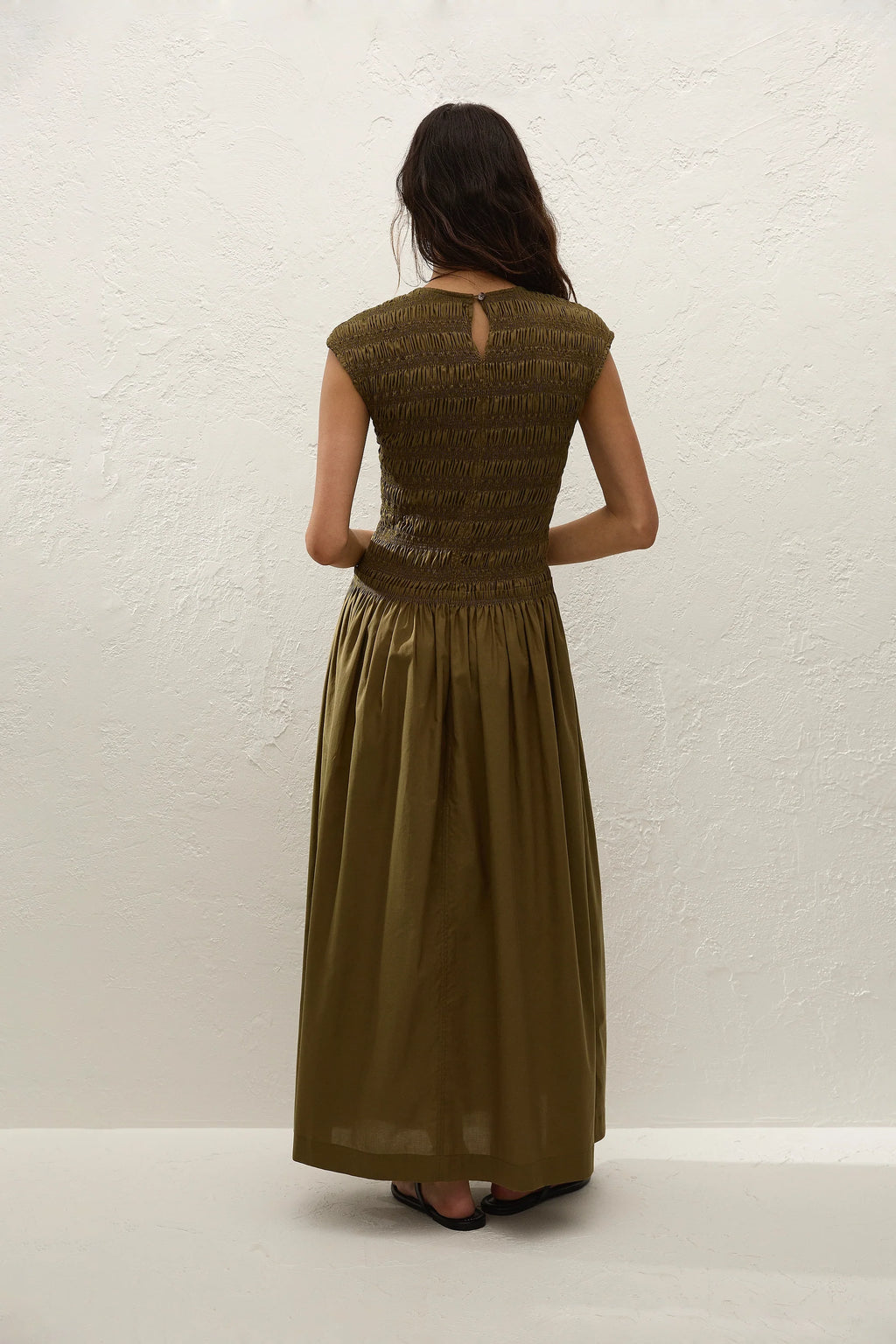 Ale Midi Dress Olive - Final Sale
