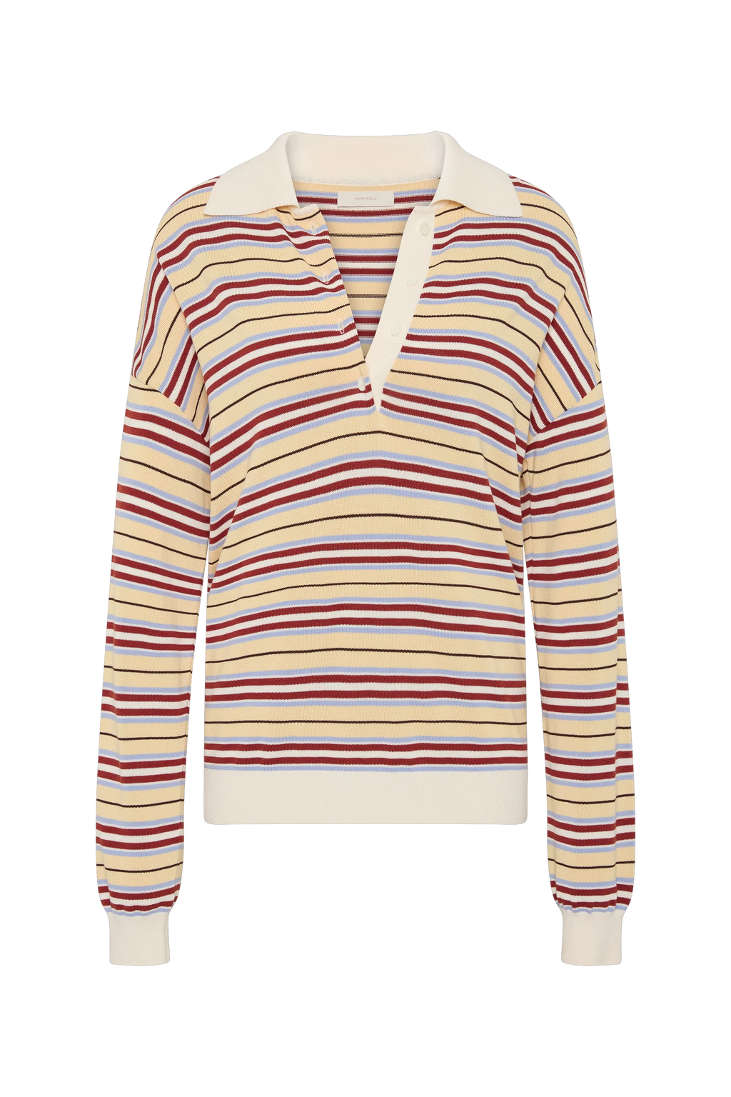 Harlow Oversized Polo Cila Stripe Butter