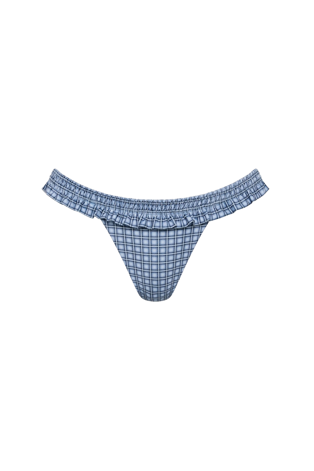 Esterel Bikini Bottom Vintage Blue Check