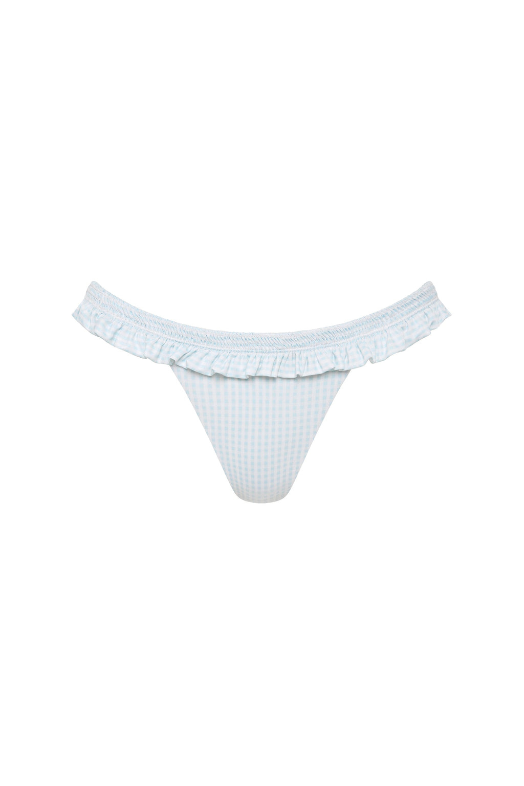 Esterel Bikini Bottom Gingham Sky Blue