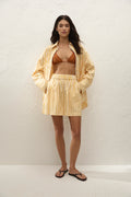 Clemente Short Orozco Stripe Mustard - Final Sale