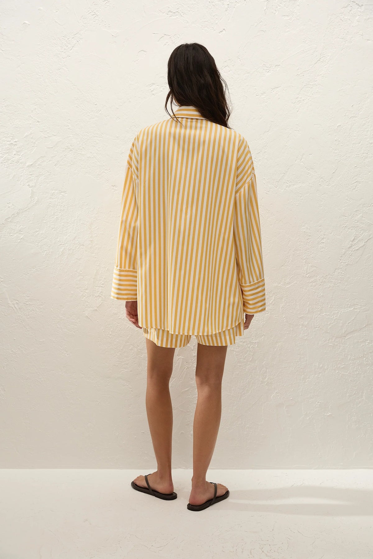 Clemente Short Orozco Stripe Mustard - Final Sale