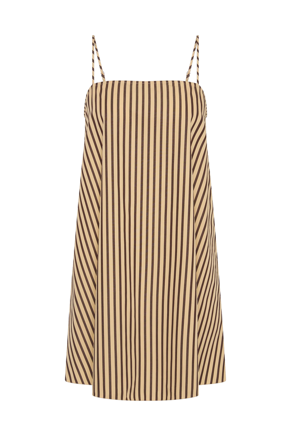 Sorra Mini Dress Carmen Stripe Sand Cedar